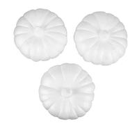 TEHAUX 3 Piezas Calabazas de Espuma Blanca para Decoración para Halloween y Acción de Gracias para Manualidades y Educación Infantil