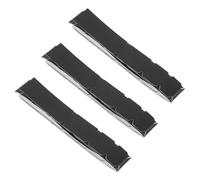 TEHAUX 3 Piezas Cinta de Pickleball para Paleta, Cinta Protectora de Bordes de Raqueta, PU Negro, Autoadhesiva, Control Mejorado, para Raqueta de Tenis y Bádminton, Uso en Interiores