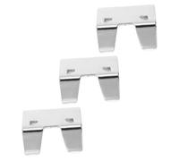 TEHAUX 3 Piezas Clips para Cuerda de Hierro Resistentes de Abrazaderas Dobles para Cuerdas de Sujetadores Duraderos para Uso Exterior y Marino