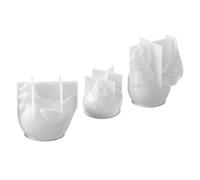 TEHAUX 3 Piezas Molde de Silicona para Resina Forma de Gallina 3d para Decoración de Pascua y Hogar, Diseño Único y Textura Detallada para Manualidades Festivas