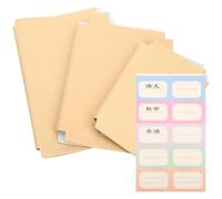 TEHAUX 30 Hojas Papel Kraft Autoadhesivo para Forrar Libros y Cuadernos, Superficie para Escribir, Protege contra Deformaciones y Arrugas, Adecuado para Encuadernación Escolar