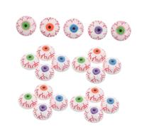 TEHAUX 30 Piezas Halloween Fake Eyeballs For Crafts Vibrant Colors Lightweight Plastic Eyes For DIY Stuffed Animals Crochet Dolls Party Decorations