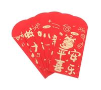 TEHAUX 36 piezas Sobres Rojos Año Dragón para Dinero Sobres Chinos Tradicionales con Caracteres Dorados Suerte para Año Bodas y Cumpleaños