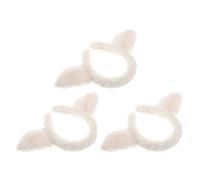TEHAUX 3piezas Diadema Orejas de Oveja Linda Cordero Diadema Disfraz Oveja Dibujos Animados Adultos Niñas Accesorios Cosplay