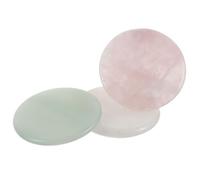 TEHAUX 3piezas Paleta para Pestañas de Bandeja Redonda Adhesivo Pegamento para Extensiones de Pestañas Postizas Salón