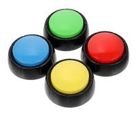 TEHAUX 4 Botones de Perro Que Habla para Comunicación Interactiva, Resistentes Abs, Ideales para Entrenamiento en Casa y Cachorros Color Aleatorio