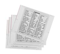 TEHAUX 4 Hojas Pegatinas Adhesivas de Atajos para Teclado Portátil Hoja Texto Claro Fácil Aplicación para PC y Laptop Mejora Productividad y Acceso Rápido Funciones