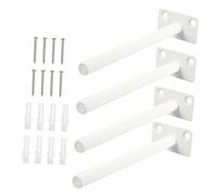 TEHAUX 4 juegos Estante Flotante Invisible para Pared Soporte para Muebles y Particiones Instalación y Capacidad de Carga Fuerte Diseño Moderno