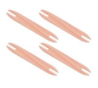 TEHAUX 4 Lanzaderas de Madera para Tejer Pequeñas Herramienta de Lanzadera para Costura y Crochet Varillas de Madera para Manualidades de Tejido Accesorios para Bufandas Suéteres y