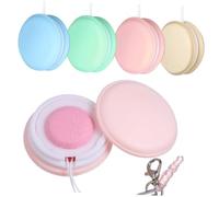 TEHAUX 4 Paños Limpiadores de Pantalla Macaron, Doble Cara con Microfibra y Felpa, Tamaño Compacto, Colores Aleatorios, Portátiles para Teléfonos Móviles, Tabletas y Color