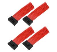 TEHAUX 4 Piezas Barredora Escoba Multifunción Escoba Barredora de Limpieza Pp Acero Roja para Vehículo Limpieza en Diversos Escenarios