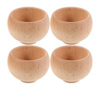 TEHAUX 4 Piezas Base de Madera para Alfiletero Japonés Cuenco Multifuncional, Diseño Creativo Fácil de Modificar para Proyectos DIY y Manualidades de Costura