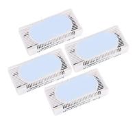 TEHAUX 4 Piezas Caja Desodorante para Refrigerador, Pequeño Formato, Plástico