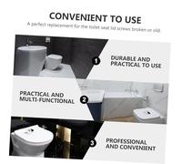 TEHAUX 4 piezas Kit de Tornillos Rectangulares para Asiento de Inodoro Accesorios de Instalación Resistentes y para Tapadera Wc Fácil Montaje y Durabilidad Garantizada