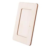 TEHAUX 4 Piezas Marco de Fotos Diy, Marco de Pintura de Bricolaje de Madera de Álamo, 6 Pulgadas, Blanco, sin Terminar, para Pintar, Manualidades y Proyectos DIY