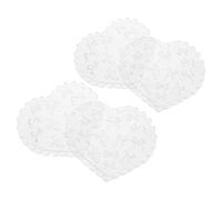 TEHAUX 4 Piezas Molde de Silicona Blanco para Decoración de Uñas Diseño de Lazo 3d, Plantilla Precisa y Reutilizable para Manicura y Manualidades