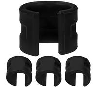 TEHAUX 4 Piezas Protector de Cadena de Bicicleta de Montaña en Goma Negra Instalación Fácil y Protección contra Colisiones para Horquilla Trasera y Vaina
