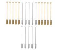 TEHAUX 40 Broches de Aguja de Seguridad de Aleación 50 MM 20 Juegos 40 Piezas en Color Dorado y Plateado para Bricolaje Accesorios para Joyería DIY Imperdibles Resistentes para
