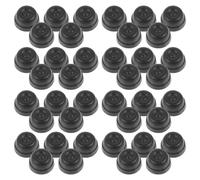 TEHAUX 40 Piezas Almohadillas de Plástico para Patas de Equipaje Negro, Kit para Proteger y Aumentar el Agarre en Bolsos Escolares y Maletas Instalación DIY