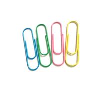 TEHAUX 40 Piezas Clips Jumbo Multicolores de Sujetador de Metálico con Recubrimiento de Vinilo para Oficina y Escuela Colores Aleatorios Color Aleatorio