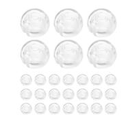 TEHAUX 40 Topes de Cadena de Cuentas Ciegas Transparentes para Persianas Verticales, Accesorios de Pom Diseño Delicado para Reparación o Reemplazo Seguro