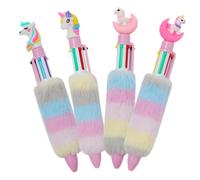 TEHAUX 4piezas Bolígrafos De Peluche Multicolores Bolígrafos De Colores Scrapbooking y Manualidades
