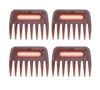 TEHAUX 4piezas Peine para Peinar el Cabello Texturizado Peine de Peluquería Dientes Anchos para Desenredar Moldear y Alisar el Cabello Herramienta de Peluquería para Salón de Belleza