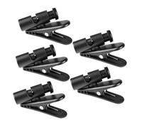 TEHAUX 5 Abrazaderas Sujetacables Para Micrófono y Auriculares Grandes, Accesorio Resistente De Plástico Abc Para Uso Móvil, Clips Prácticos Para Fijar Cables Ropa, Color De Moda