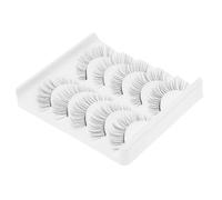 TEHAUX 5 Pares de Pestañas Postizas 3D Cortas de Sintéticas para Mujer Pestañas Postizas Naturales y Ligeras para Maquillaje Diario y Eventos Obsequios