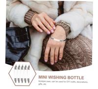 TEHAUX 5 piezas Frascos de Vidrio Pequeños con Tapón de Rosca Botellas Miniatura Decorativas para Recuerdos y Manualidades para Arena y Deseos