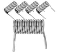 TEHAUX 5 Piezas Muelle de Puerta de Cierre Automático Muelle de Bisagra para Armarios Acero Inoxidable Plata Autocierre Silencioso para Puertas y Armarios del Hogar y Oficinas