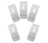TEHAUX 5 Piezas Soportes de Montaje Superior para Persianas, Metal Plata | Montaje Superior y Lateral, Compatibilidad Estores y Enrollables, Funcionamiento Suave y Durabilidad