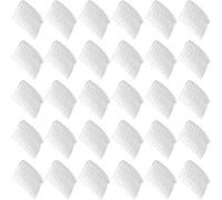 TEHAUX 50 Peinetas Laterales Transparentes de Plástico 14 Dientes para Mujer y Niña Accesorios Decorativos para Cabello Fino Bodas Graduaciones y Eventos Formales Pack de 50 Unidades