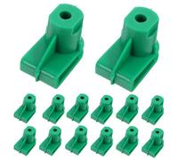 TEHAUX 50 Piezas Clip de Tornillo para Parachoques, Sujetador de Clips para Coche, Pp Verde, Fijación de Parachoques de Carrocería de Coche