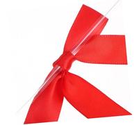 TEHAUX 50 Piezas Lazos Decorativos Pequeños de con Alambre Lazos para Envolver Regalos y Manualidades Accesorios Bodas y Proyectos DIY Color Rojo