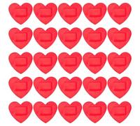 TEHAUX 50 Vendajes Adhesivos Herida en Forma de Corazón Pegatinas Transpirables para Heridas, Que Detienen el Sangrado, Promueven la Curación y Son Impermeables, Ideales para Uso
