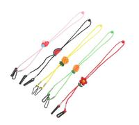 TEHAUX 5piezas Cadenas Ajustables para Máscara Infantil Correa de Cuello Antideslizante con Diseño de Dibujos Animados para Estilo Cartoon Antipérdida Cómoda para Escuela y Actividades