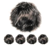 TEHAUX 5piezas Cubiertas De Micrófono De Pelaje Para Reducción De Grabaciones y Presentaciones Públicas Compatible Micrófonos Lavalier Clip