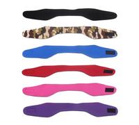 TEHAUX 6 Bandas Elásticas Cabello de Neopreno, Diadema Deportiva Unisex para Adultos y Adolescentes, Transpirable y Absorbente de Sudor, Adecuado para Natación y Yoga