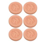 TEHAUX 6 Piezas Humidificador de Arcilla Marrón en Forma de Hoja para Control de Humedad y Preservación del Sabor en Almacenamiento de Hojas y Azúcar