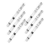 TEHAUX 6 Piezas Pincel de Caligrafía Fuente con Punta Flexible de Pelo de para Escritura Tinta Recargable para Práctica Artística y Creación de