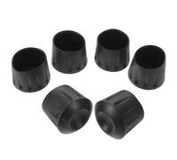 TEHAUX 6 Piezas Protector Compatible Soporte Patas Goma de Negro de Altavoz E para Tubos de 35mm, Reduce Riesgos de Deslizamiento y Prolonga Vida Útil Instrumento en Configuraciones de