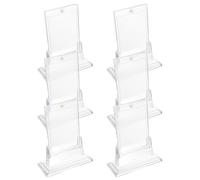 TEHAUX 6 Piezas Soporte para Tarjetas Coleccionables y Alta Transparencia con Cierre Magnético Material PS Resistente Base para Exhibición y Fácil Acceso Magnético