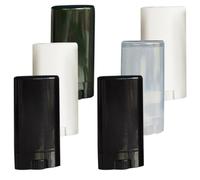 TEHAUX 6 Tubos de Bálsamo Labial Recargables de Plástico de 15g Tapa Transparente, Diseño Compacto y Ligero para Hacer Brillo de Labios DIY Amigos Color Aleatorio