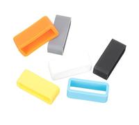 TEHAUX 6piezas Bisel de Silicona para Correa de Reloj Anillo de Sujeción Flexible Círculos de Silicona para Relojes Anillo de Correa de Reloj