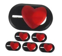 TEHAUX 6piezas Cute Heart Laptop Camera Cover Slide Funda De Privacidad para Cámara De Teléfono y Tablet Protector De Cámara para y