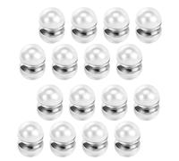 TEHAUX 8 Pares Pendientes Clip Magnéticos de Perla para Mujer y Hombre Sin Perforación Accesorios Nupciales Versátiles y Decoraciones para Orejas Unisex