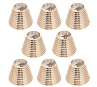 TEHAUX 8 Piezas de Puños Caballo Dientes, Círculo Metálico Imitación en Rosa Dorado, Accesorios Cabello para Uso Diario y Fiestas, Sujetadores Ergonómicos para Peinados Rápidos