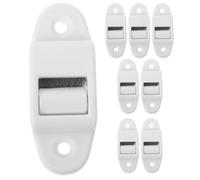 TEHAUX 8 Piezas Guía para El Obturador De Rodillos Guía De Correa De Correa Cepillo Interno para Cepillo Interno para El Cinturón Accesorios De Rodillos De De White