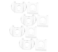 TEHAUX 8 Piezas Soporte de Montaje para Marcos de Fotos y Espejos de Ganchos de Acrílico Transparente Colgadores Versátiles para Paredes Puertas y Muebles para Exhibir Fotos y Arte